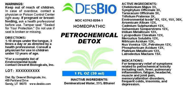 Petrochemical Detox